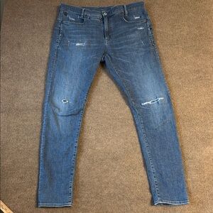 Men's G STAR RAW DENIM D-STAQ 3D Slim SKINNY 9 Pockets STRETCH Jeans 36x36